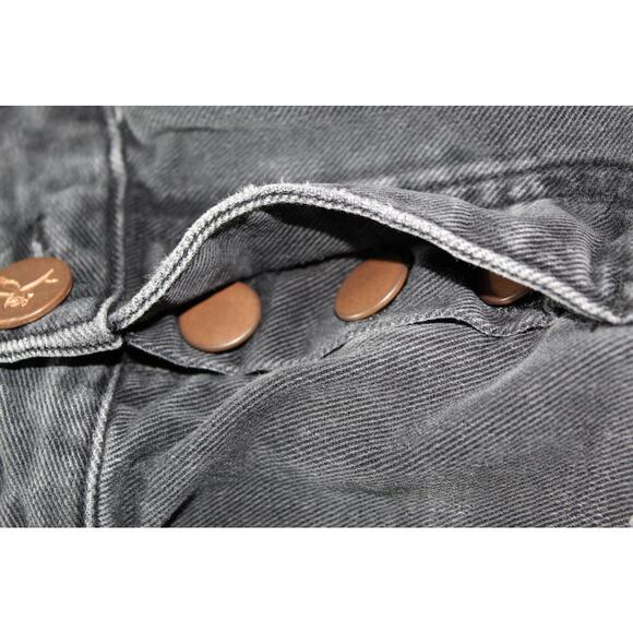 One X Oneteaspoon High Waist Cutoff Roll Cuff Shorts Black Cutout Waist Size 25 - Picture 5 of 12